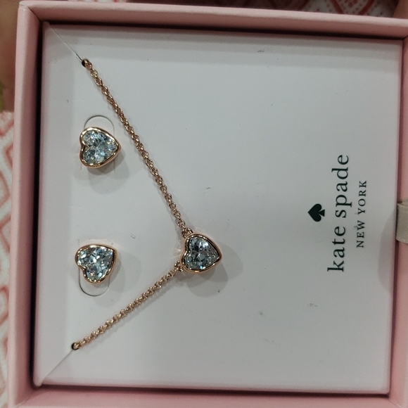 Heart Kate spade Rose Gold jewelry set - Picture 3 of 5